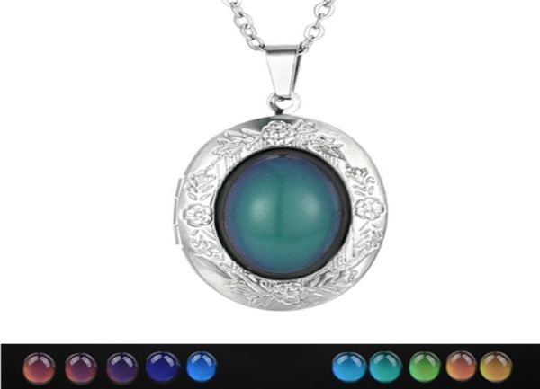 whole 20pcslot oval gem locket pendants mood necklaces emotion color change women men lovers po frame box choker necklaces6226712, Silver 
whole 20pcslot oval gem locket pendants mood necklaces emotion color change women men lovers po frame box choker necklaces6226712, Silver