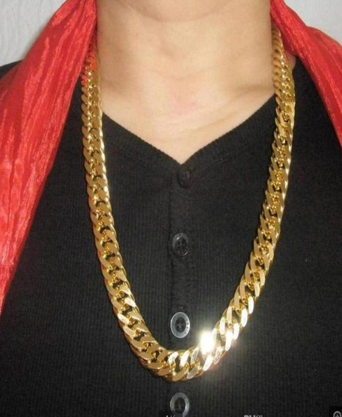 18k real yellow solid gold filled cuban double curb chain heavy mens gift necklace 236 inch 10 mm3157576, Silver
18k real yellow solid gold filled cuban double curb chain heavy mens gift necklace 236 inch 10 mm3157576, Silver