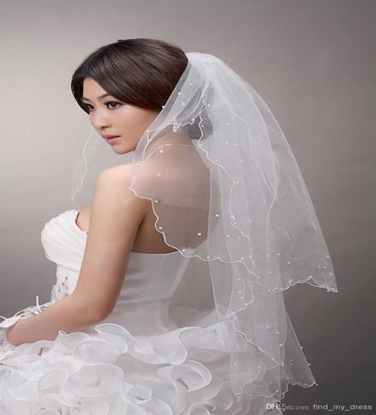 latest design fashion pearls short bridal veils 2 layers ivory white tulle wedding veils bridal accessories 434765, Black
latest design fashion pearls short bridal veils 2 layers ivory white tulle wedding veils bridal accessories 434765, Black