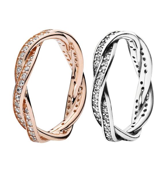 sparkling twisted lines ring authentic sterling silver women mens wedding designer jewelry for rose gold cz diamond rings with original box5, Slivery;golden
sparkling twisted lines ring authentic sterling silver women mens wedding designer jewelry for rose gold cz diamond rings with original box5, Slivery;golden