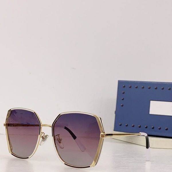 2023 sunglasses gold thin metal full frame purple gradient color polygon glasses available with box, White;black
2023 sunglasses gold thin metal full frame purple gradient color polygon glasses available with box, White;black