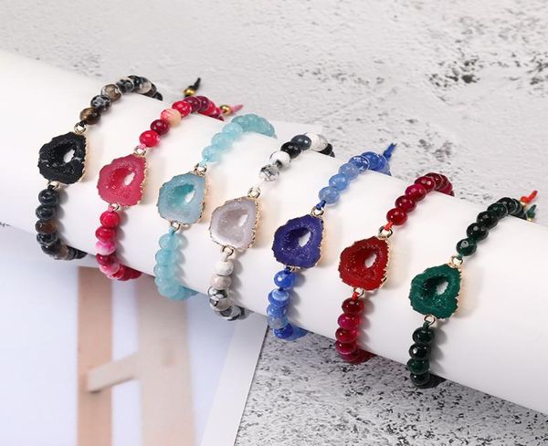 2019 fashion natural stone agate bead bracelet for women resin druzy charm bracelets with card handmade woven rope chain jewelry g3024605, Golden;silver
2019 fashion natural stone agate bead bracelet for women resin druzy charm bracelets with card handmade woven rope chain jewelry g3024605, Golden;silver