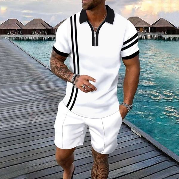 mens tracksuits polo suit fashion men sets solid color summer vneck zipper short sleeve polo shirtshorts two pieces casual 230715, Gray
mens tracksuits polo suit fashion men sets solid color summer vneck zipper short sleeve polo shirtshorts two pieces casual 230715, Gray