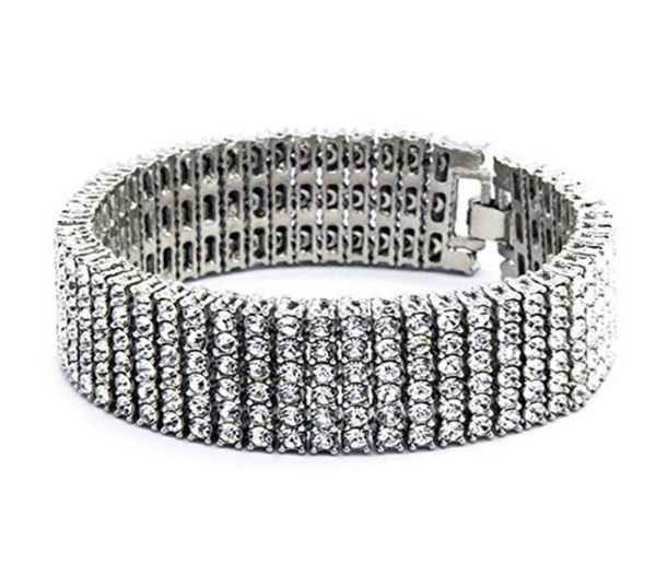 men hip hop 6 row gold silver tone cz iced out bling bling tenns bracelet 8quotinch 25mm simulate dimonds bangles braceles7936699, Golden;silver
men hip hop 6 row gold silver tone cz iced out bling bling tenns bracelet 8quotinch 25mm simulate dimonds bangles braceles7936699, Golden;silver