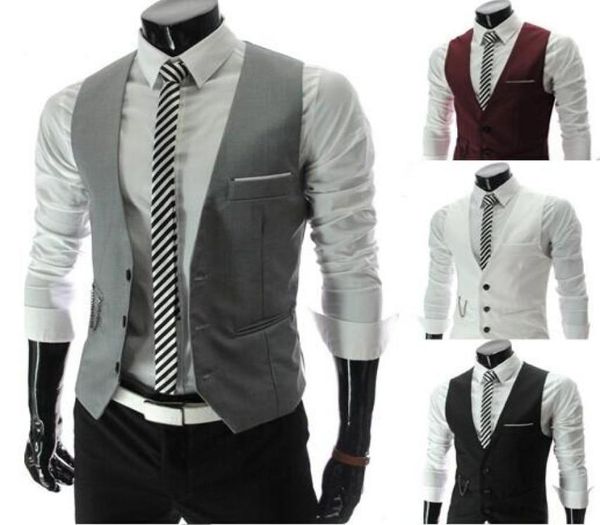 men vests outerwear groomsmens vest 2015 korean slim fit stylish short coats suit blazer jackets coats wedding mens vneck vest8166274, Black
men vests outerwear groomsmens vest 2015 korean slim fit stylish short coats suit blazer jackets coats wedding mens vneck vest8166274, Black