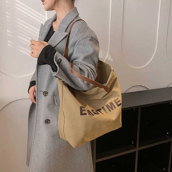 women's bag large capacity canvas bag new versatile one shoulder large bag college student handheld bag class tote bag
women's bag large capacity canvas bag new versatile one shoulder large bag college student handheld bag class tote bag