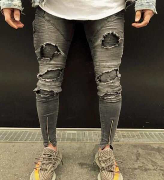 drop knee ripped jeans men super skinny ankle zipper men jeans elastic pant designer brand clothing street7545422, Blue
drop knee ripped jeans men super skinny ankle zipper men jeans elastic pant designer brand clothing street7545422, Blue