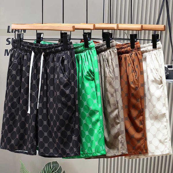 men's letter printed shorts for summer personalized casual korean fashion brand versatile capris for men, White;black
men's letter printed shorts for summer personalized casual korean fashion brand versatile capris for men, White;black