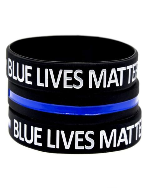100pcs blue lives matter silicone rubber bracelet debossed logo and filled special ink hurtless to body4371504, Black
100pcs blue lives matter silicone rubber bracelet debossed logo and filled special ink hurtless to body4371504, Black