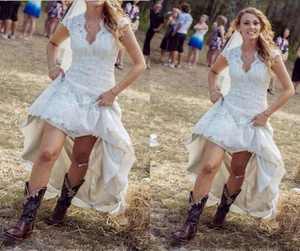 lace high low wedding dress sheer vneck capped sleeves pleated white v neck country style vestido de noiva custom made8794667
lace high low wedding dress sheer vneck capped sleeves pleated white v neck country style vestido de noiva custom made8794667