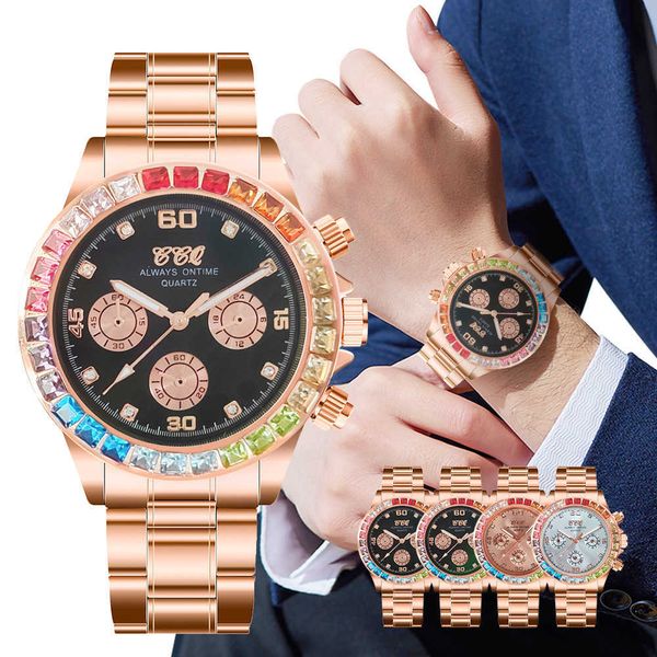 the world's leading r olax watch market stainless steel rhinestone set diamond men's three eye square unexperienced hip hop with g, Slivery;golden
the world's leading r olax watch market stainless steel rhinestone set diamond men's three eye square unexperienced hip hop with g, Slivery;golden