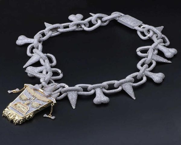 trippie redd style chain and iced out pendant punk rivet choker bling cubic zircon men039s hip hop necklace jewelry gold x070727395757, Silver
trippie redd style chain and iced out pendant punk rivet choker bling cubic zircon men039s hip hop necklace jewelry gold x070727395757, Silver