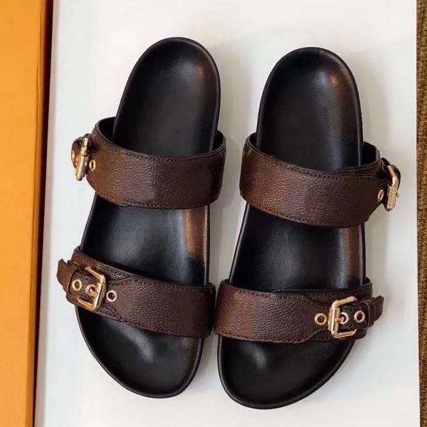 luxury brand sandals bom dia flat mule cool effortlessly stylish designer slipper slides 2 straps with adjusted gold buckles women summe uov, Black
luxury brand sandals bom dia flat mule cool effortlessly stylish designer slipper slides 2 straps with adjusted gold buckles women summe uov, Black
