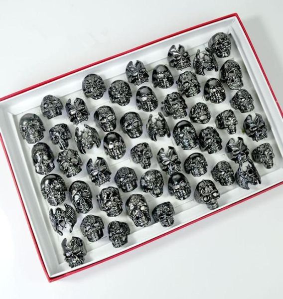 mixed style mixed size gothic skull rings big size metal punk style rock men and women jewelry accessories biker gifts 0018425194, Silver
mixed style mixed size gothic skull rings big size metal punk style rock men and women jewelry accessories biker gifts 0018425194, Silver