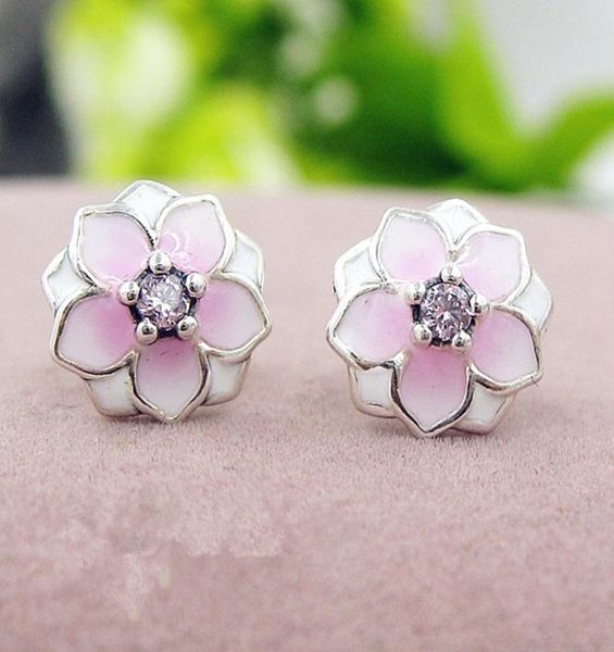 2017 spring 925 sterling silver magnolia stud earrings with pink enamel and cz fits european charms jewelry2551666, Golden;silver
2017 spring 925 sterling silver magnolia stud earrings with pink enamel and cz fits european charms jewelry2551666, Golden;silver