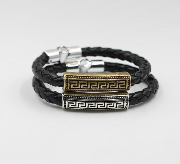 european and american fashion diy handmade leather rope bracelet stainless steel titanium bracelet men the great wall manufacturer7609248
european and american fashion diy handmade leather rope bracelet stainless steel titanium bracelet men the great wall manufacturer7609248