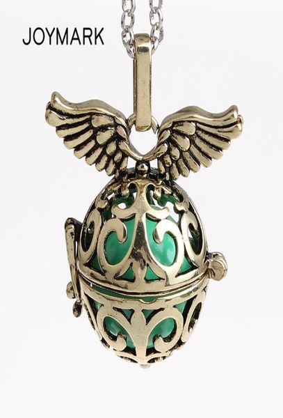 12pcslot 5 colors openable angel wing hollow chime box cage musical sound ball pendant pregnancy necklaces for mother hcpn176412517, Silver
12pcslot 5 colors openable angel wing hollow chime box cage musical sound ball pendant pregnancy necklaces for mother hcpn176412517, Silver