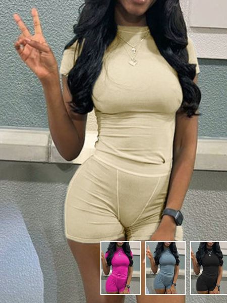 women's two piece pants lw basic summer two pieces rib knit stretchy skinny shorts set sxy short sleeve crew neck matching bottoms 2 pi, White
women's two piece pants lw basic summer two pieces rib knit stretchy skinny shorts set sxy short sleeve crew neck matching bottoms 2 pi, White