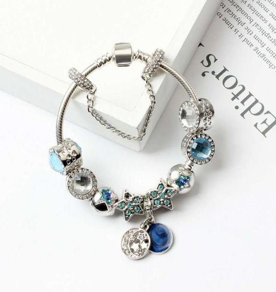 new charm bracelets for blue cats eyes beads bracelet 925 silver bracelets bright stars moon bangle diy jewelry4691913, Golden;silver
new charm bracelets for blue cats eyes beads bracelet 925 silver bracelets bright stars moon bangle diy jewelry4691913, Golden;silver