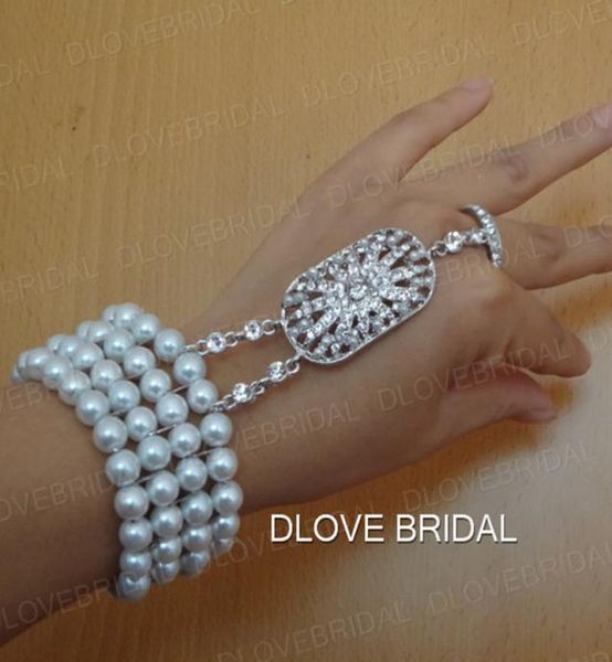 romantic pearl crytal bridal bracelet with ring in stock ready to ship wedding accessory hand chain bridal jewelry real po6072819, White
romantic pearl crytal bridal bracelet with ring in stock ready to ship wedding accessory hand chain bridal jewelry real po6072819, White