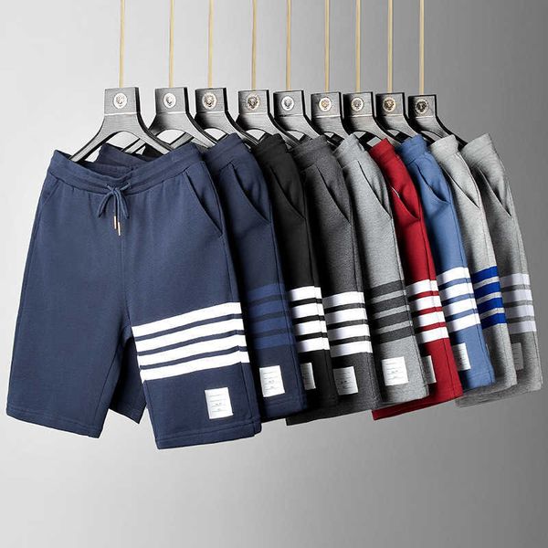 tb fog four bar striped trendy men's summer pants pure cotton trendy brand middle pants sports casual shorts couple, White;black
tb fog four bar striped trendy men's summer pants pure cotton trendy brand middle pants sports casual shorts couple, White;black