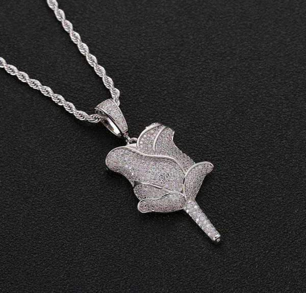 iced out rose flower necklace pendant gold silver rosegold cubic zircon bling men hip hop jewelry5641585
iced out rose flower necklace pendant gold silver rosegold cubic zircon bling men hip hop jewelry5641585