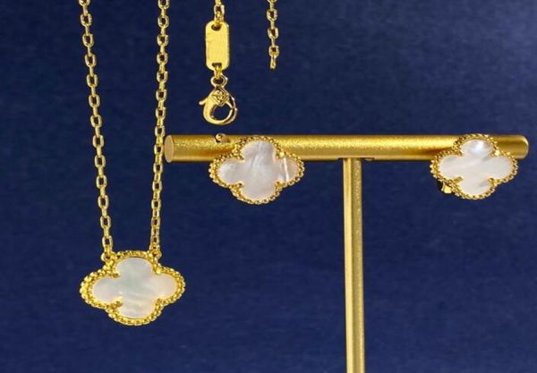 classic brass 18k gold plated pendant necklaces colorful shell flowers four leaves clover women luck earring ear stud designer jew7036297, Silver
classic brass 18k gold plated pendant necklaces colorful shell flowers four leaves clover women luck earring ear stud designer jew7036297, Silver