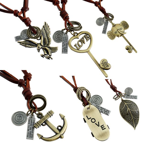 stylish vinatge pendant necklace for men handmade leather chain adjustable genuine leather necklace jewelry gifts stock, Silver
stylish vinatge pendant necklace for men handmade leather chain adjustable genuine leather necklace jewelry gifts stock, Silver