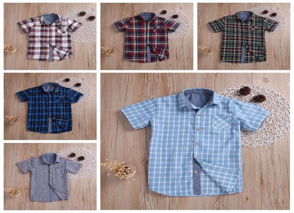 kids summer solid plaid tshirts baby boy clothes short sleeve loose cotton grid casual shirts toddler boutique gentleman sui2095543, Blue
kids summer solid plaid tshirts baby boy clothes short sleeve loose cotton grid casual shirts toddler boutique gentleman sui2095543, Blue