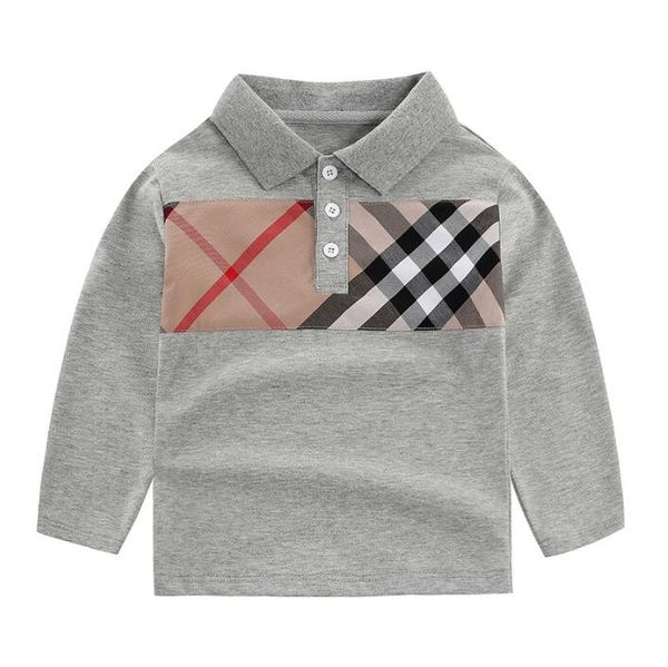 Baby Boys Brand T-shirts Spring Autumn Kids Plaid T-shirt Children Long Sleeve Shirts Turn-down Collar Boy Cotton Tops Tees 2-8 Years, Dark blue
Baby Boys Brand T-shirts Spring Autumn Kids Plaid T-shirt Children Long Sleeve Shirts Turn-down Collar Boy Cotton Tops Tees 2-8 Years, Dark blue