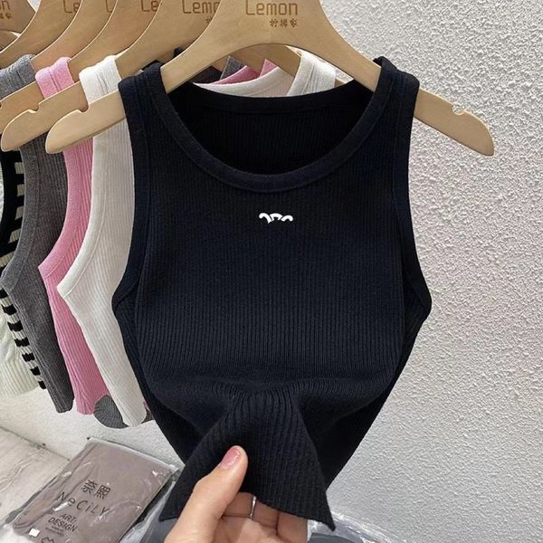 designer womens knitted tank t-shirt embroidered tank ee knitted sport tank woman black white khaki vest breathable tees size s-xl
designer womens knitted tank t-shirt embroidered tank ee knitted sport tank woman black white khaki vest breathable tees size s-xl