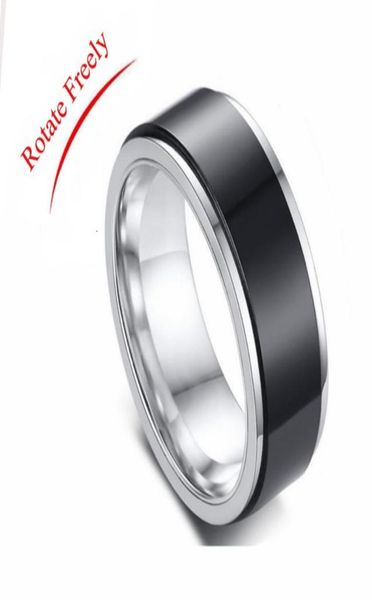 titanium steel spinner anxiety ring for women men rotate 8mm punk antistress mens rings jewelry accessories anillos hombre6018378, Silver
titanium steel spinner anxiety ring for women men rotate 8mm punk antistress mens rings jewelry accessories anillos hombre6018378, Silver