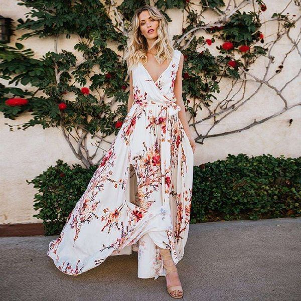 spring and summer womens dress v neck printed hollow out large hem red flower, Black;gray
spring and summer womens dress v neck printed hollow out large hem red flower, Black;gray