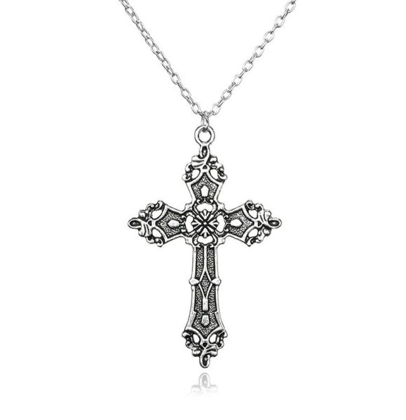 fashion vintage cross pendant necklace for women men gift long chain punk goth jewelry accessories choker gothic whole2738606, Silver
fashion vintage cross pendant necklace for women men gift long chain punk goth jewelry accessories choker gothic whole2738606, Silver