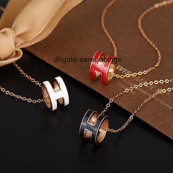 aher max designer luxury chain h enamel letter necklace female oval rose gold pendant jewelry, Silver
aher max designer luxury chain h enamel letter necklace female oval rose gold pendant jewelry, Silver