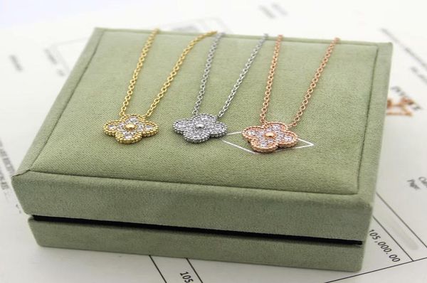 europe america fashion lady brass single motifs full diamond four leaf flowers 18k plated gold necklaces 3 color5166324, Silver
europe america fashion lady brass single motifs full diamond four leaf flowers 18k plated gold necklaces 3 color5166324, Silver