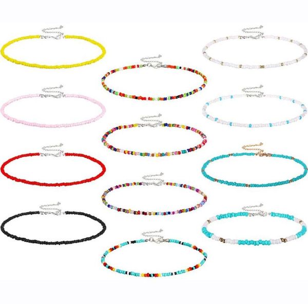 qimoshi 12pcs boho glass seed beads choker necklace colorful beaded rainbown beach bead choker necklaces for women3707451, Golden;silver
qimoshi 12pcs boho glass seed beads choker necklace colorful beaded rainbown beach bead choker necklaces for women3707451, Golden;silver