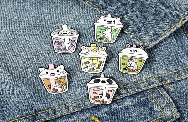 new cartoon bubble tea cup shaped brooches set 6pcs cute animal head enamel paint badges alloy lapel pin denim shirt fashion jewel8172094, Gray
new cartoon bubble tea cup shaped brooches set 6pcs cute animal head enamel paint badges alloy lapel pin denim shirt fashion jewel8172094, Gray
