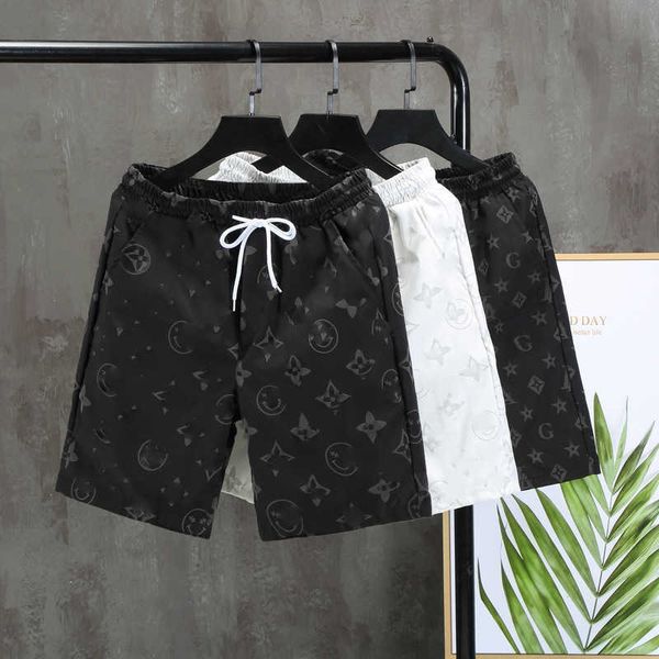 net popular shorts of the same style men's loose korean style cropped pants trend stitching beach pants spirit guy big pants quick dry, White;black
net popular shorts of the same style men's loose korean style cropped pants trend stitching beach pants spirit guy big pants quick dry, White;black