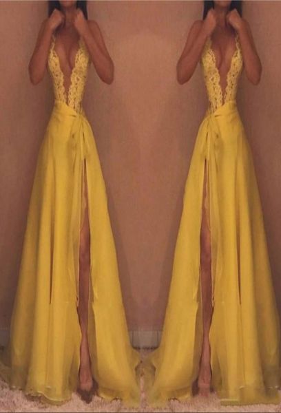 yellow prom dresses simple deep v neck draped long side split party dress evening wear custom vintage9302898, Black
yellow prom dresses simple deep v neck draped long side split party dress evening wear custom vintage9302898, Black