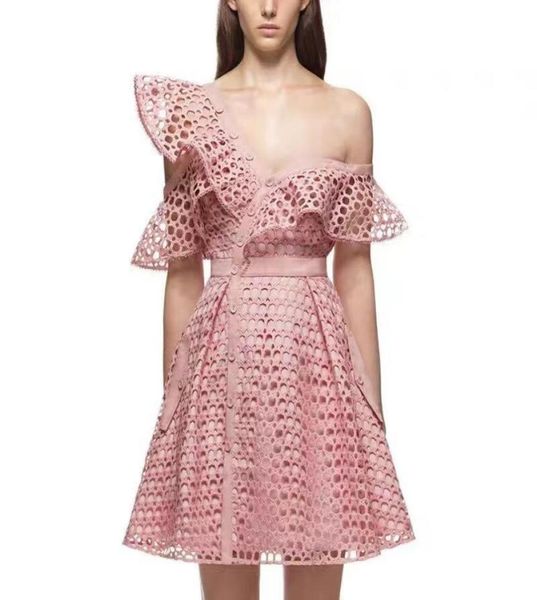 summer self portrait runway hollow out lace dress women ruffles one shoulder vneck mini casual dresses3473684, Black;gray
summer self portrait runway hollow out lace dress women ruffles one shoulder vneck mini casual dresses3473684, Black;gray