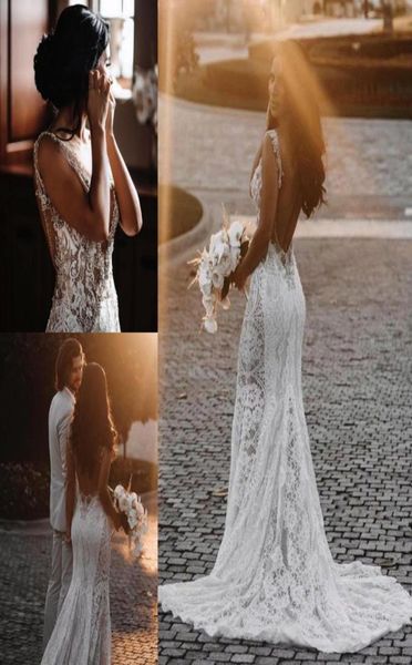 lace mermaid wedding dresses v neck open back illusion beaded sweep train beach boho wedding bridal gowns bc128885815639, White
lace mermaid wedding dresses v neck open back illusion beaded sweep train beach boho wedding bridal gowns bc128885815639, White