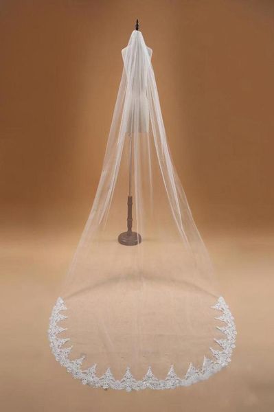 voile mariage 3m one layer lace edge white ivory cathedral wedding veil long bridal veil wedding accessories veu de noiva cp5882083, Black
voile mariage 3m one layer lace edge white ivory cathedral wedding veil long bridal veil wedding accessories veu de noiva cp5882083, Black