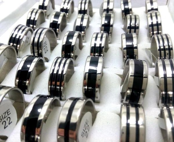 whole lot 100pcs mix black enamel 316l stainless steel band rings 8mm men women wedding finger ring jewelry brand new1545936, Silver
whole lot 100pcs mix black enamel 316l stainless steel band rings 8mm men women wedding finger ring jewelry brand new1545936, Silver