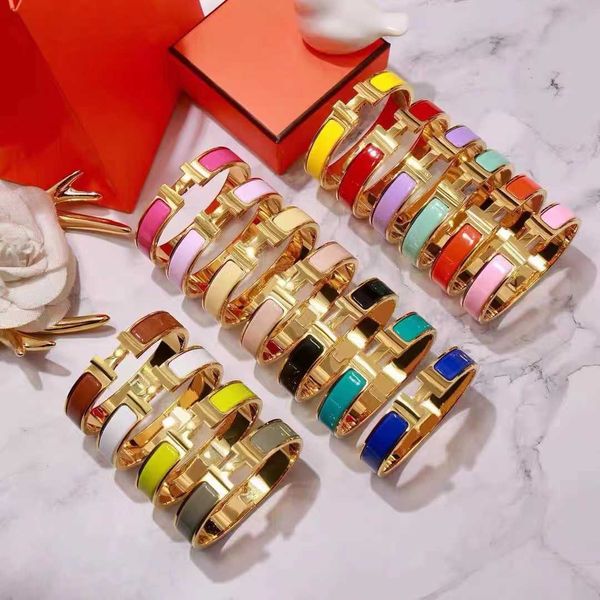 home h high edition aijia color enamel fashion bracelet new stainless steel version, Golden;silver
home h high edition aijia color enamel fashion bracelet new stainless steel version, Golden;silver