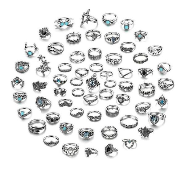 whole 60pcs womens rings vintage antique silver plated mix styles beautiful bohemian finger joint ring party gifts3580058, Golden;silver
whole 60pcs womens rings vintage antique silver plated mix styles beautiful bohemian finger joint ring party gifts3580058, Golden;silver