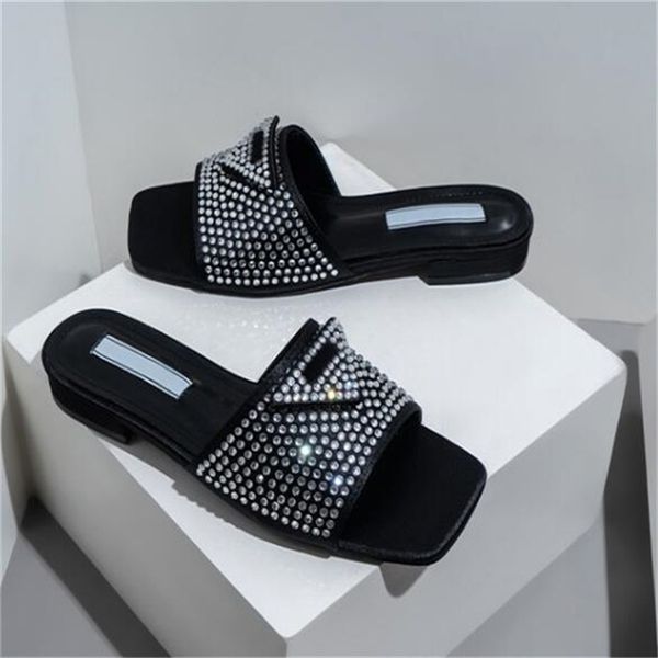 designer slides women luxury slippers rhinestone triangle letter sandals summer ladies chunky heels sandal classic low heel beach shoes, Black
designer slides women luxury slippers rhinestone triangle letter sandals summer ladies chunky heels sandal classic low heel beach shoes, Black
