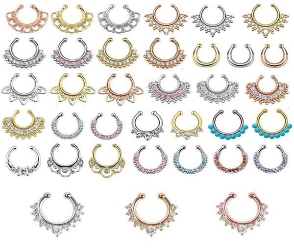 30pcs mixed fake septum clicker nose ring non piercing hanger clip nose piercing fake septum on cz body jewelry for women girl4808151, Silver
30pcs mixed fake septum clicker nose ring non piercing hanger clip nose piercing fake septum on cz body jewelry for women girl4808151, Silver