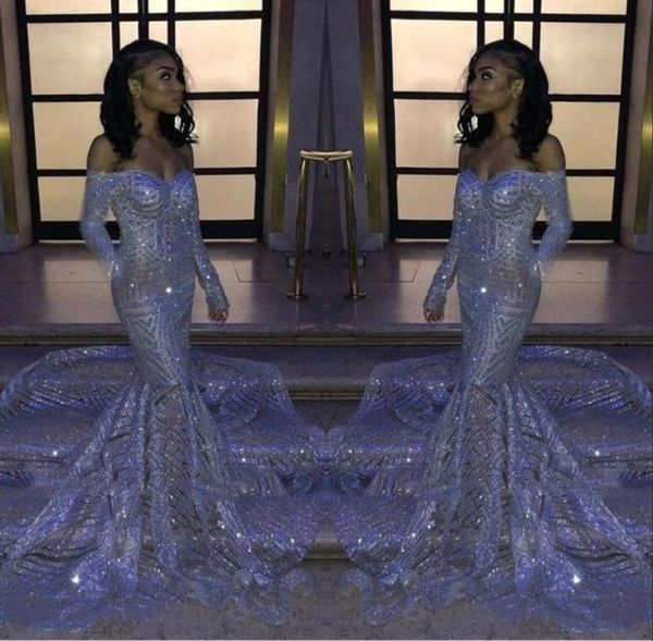 black girl silver sparkling sequins offtheshoulder mermaid prom dresses long sleeves sweep train reflective formal party evening4044159
black girl silver sparkling sequins offtheshoulder mermaid prom dresses long sleeves sweep train reflective formal party evening4044159