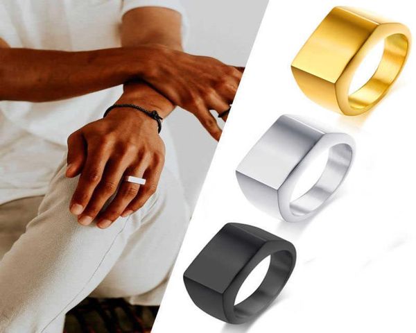 square band flat men039s signet ring oxidized silver color stainless steel vintage rustic male jewelry x07155932387, Slivery;golden
square band flat men039s signet ring oxidized silver color stainless steel vintage rustic male jewelry x07155932387, Slivery;golden
